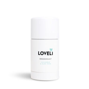 Loveli deodorant XL zonder aluminium neutraliseert zweetgeur effectief en is zacht voor de huid. Werkt ook bij stress- en hormonaal zweet.