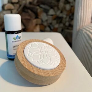 Houten geursteen bloem